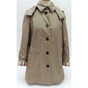 Authentic Burberry London Lined Trench Raincoat W/Wool Liner